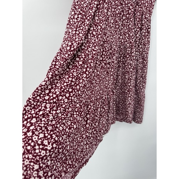 Y2K‎ Sundress Vintage Wrap Summer Dress ditzy Floral Red  tie back babydoll 1X - Picture 9 of 13